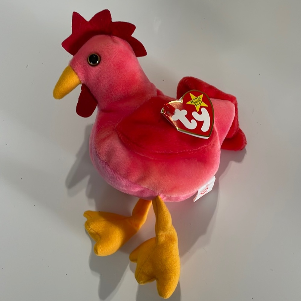 TY Beanie Baby * Strut the Rooster * Date of birth: March‎ 8, 1996